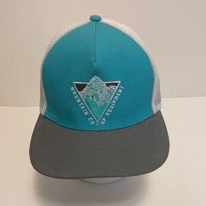 MEC Snap Back Hat Blue Grey Mesh One Size Unisex Gorpcore Camping